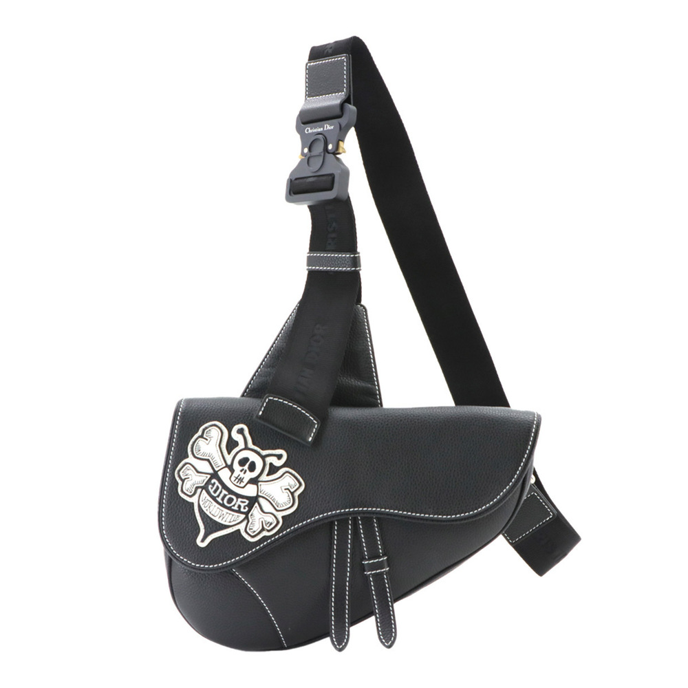 Christian Dior x Stussy collaboration saddle bag, shoulder handbag, leather, ...